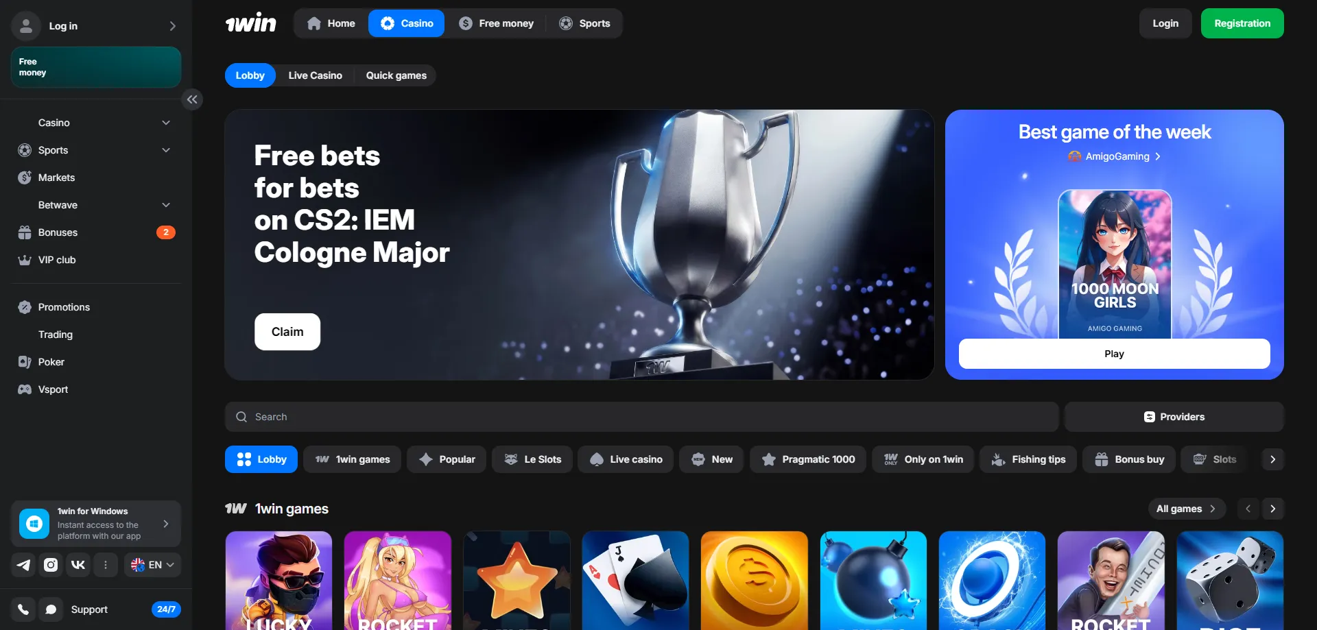 1win-home1 1win Casino